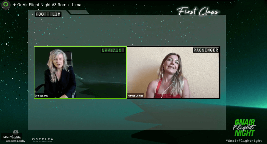 Más de turismo en el Onair Flight Night Roma-Lima 